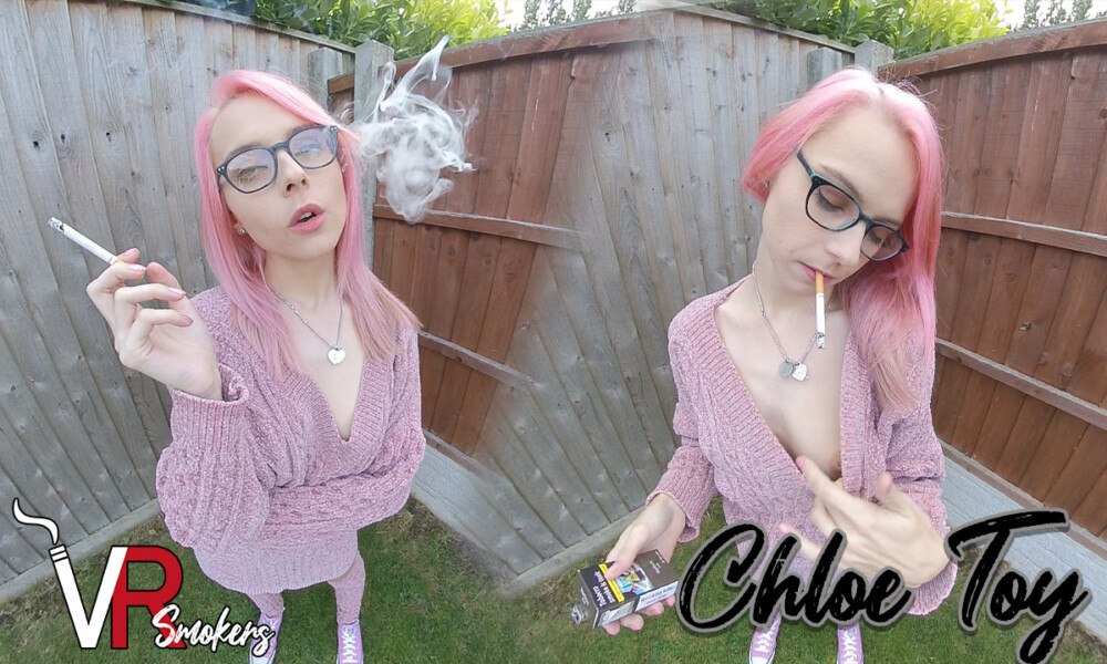 Chloe Toy – Smoking in the Garden VR porn with Chloe Toy from VR Smokers studio